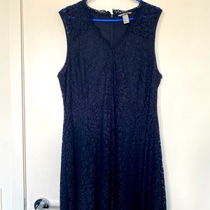 Navy blue lace dress
